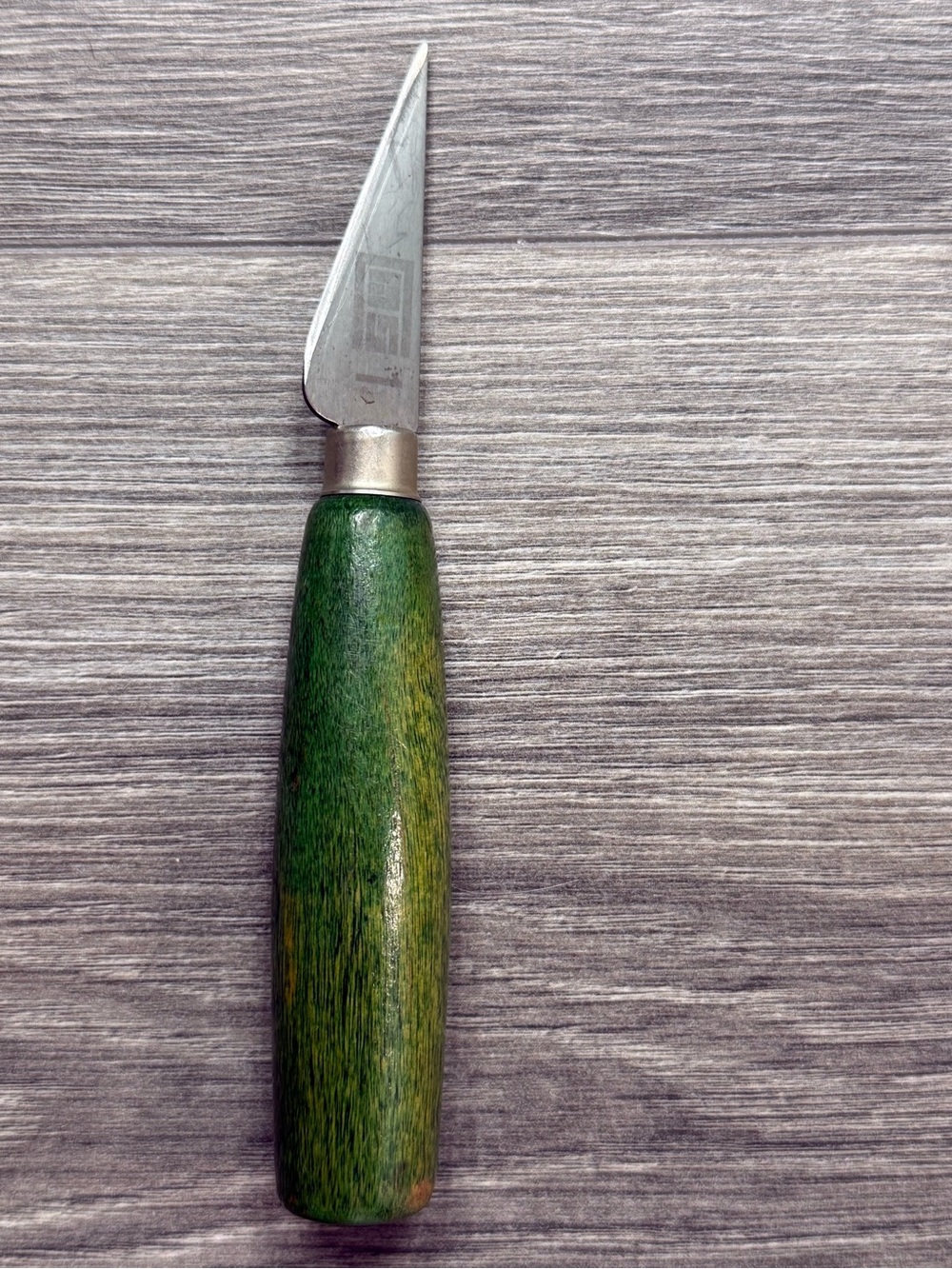 Vintage USMC MCKAY Stitcher Shoe Knife No 1  Green Handle USA